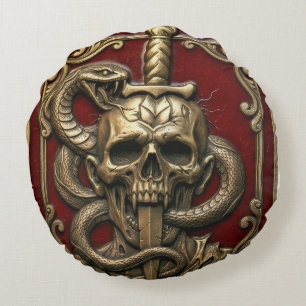 TOCOCLAWS "The Curse" No. XIII Round Accent Pillow