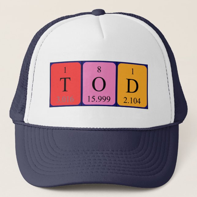 Tod periodic table name hat (Front)