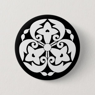 Toda forsythia 6 cm round badge