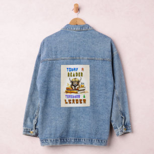 Today A Reader Tomorrow A Leader Denim Jacket