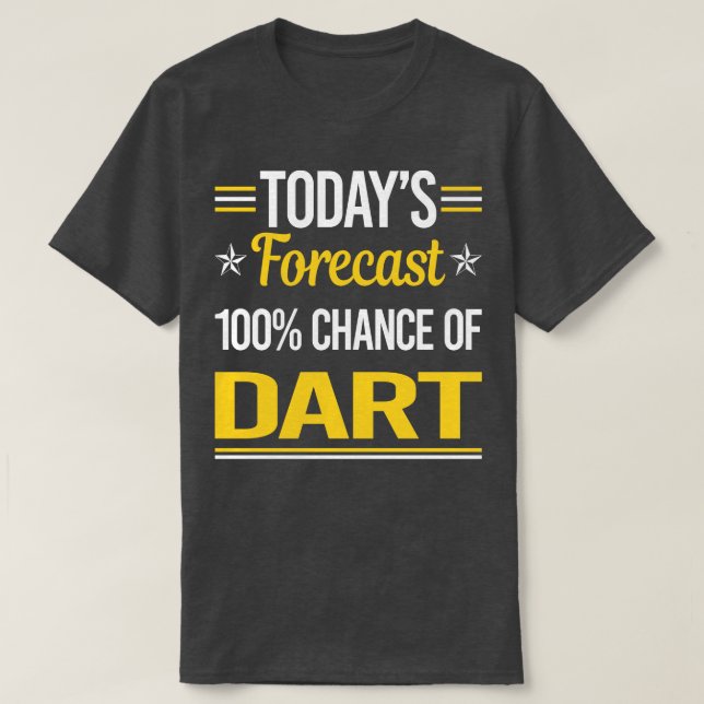 Today Forecast Darts  T-Shirt (Design Front)