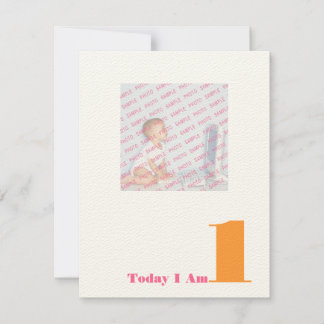 Today I Am 1 Invitation