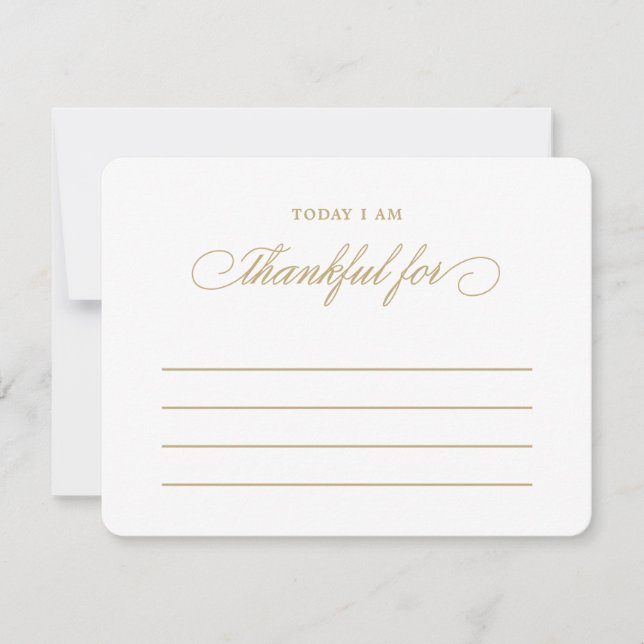 Today I am Thankful For Thanksgiving Dinner Cards (Front)