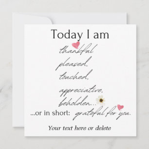 Today I am thankful inspirational customizable