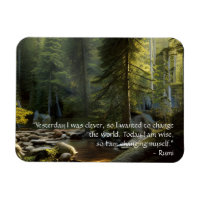 Today I Am Wise Quote Nature Landscape  