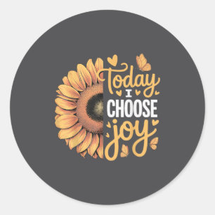 Today I Choose Joy Classic Round Sticker