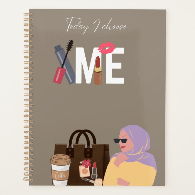 Today I Choose Me (MUSLIMAH) Planner (Front)