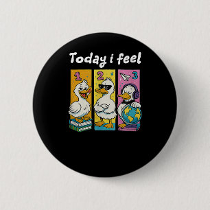 Today I Feel Back To School For Teacher 6 Cm Round Badge
