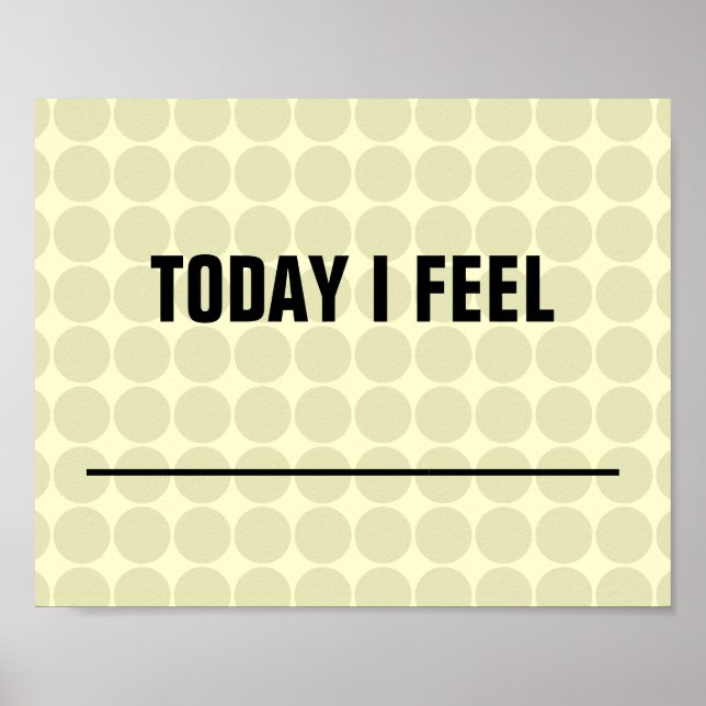 Today I Feel... Poster (Front)