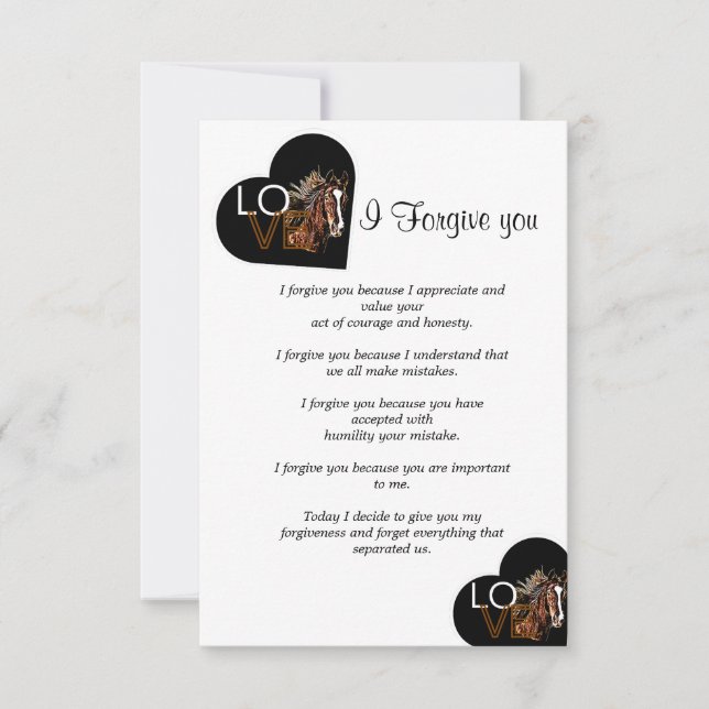 today i forgive you   card (Front)