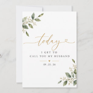 Today I Get to Call You My Husband   Romantic Holiday Card