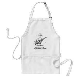 Today I'm A Serious Goose Lovers Goose With Gun Standard Apron