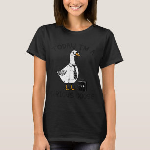 Today Im Serious Goose Briefcase Funny Silly Humor T-Shirt