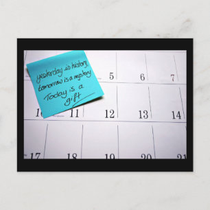Today is a gift postcard
