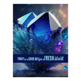 Today is a Good Day Fresh Start Motivational Quote Poster