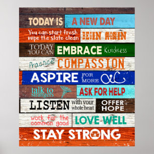Today Is A New Day Nurse Inspirational  Poster