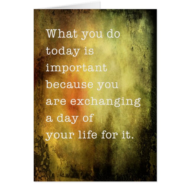 Today is Important (Front)