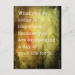 Today is Important Postcard