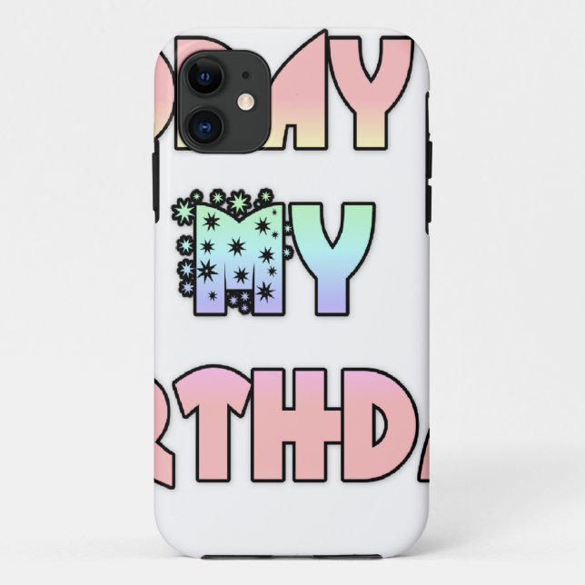 Today is My Birthday Art Print Case-Mate iPhone Case (Back)