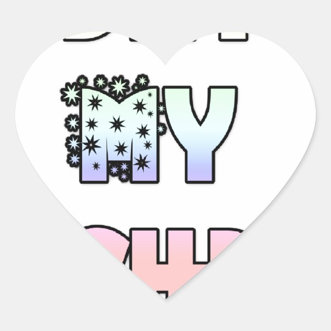 Today is My Birthday Art Print Heart Sticker (Front)