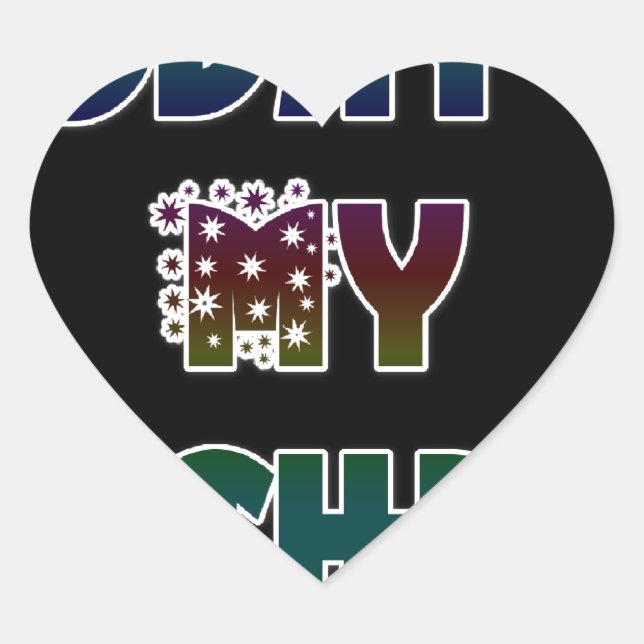 Today is My Birthday Art Print Heart Sticker (Front)