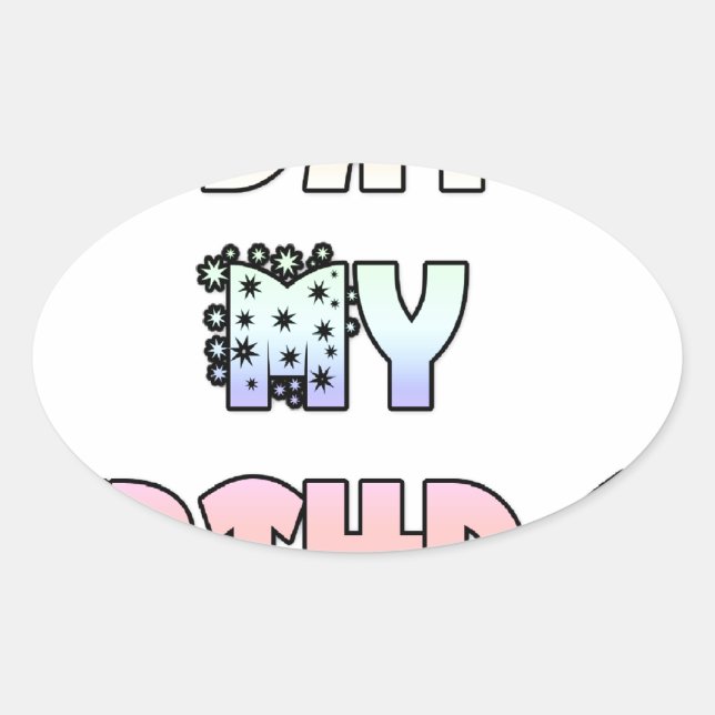 Today is My Birthday Art Print Oval Sticker (Front)