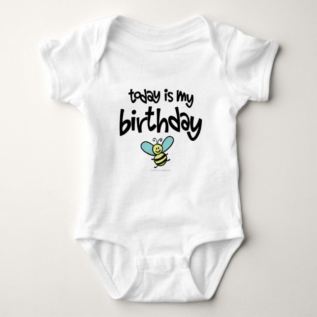Today is my Birthday Baby Bodysuit (Front)