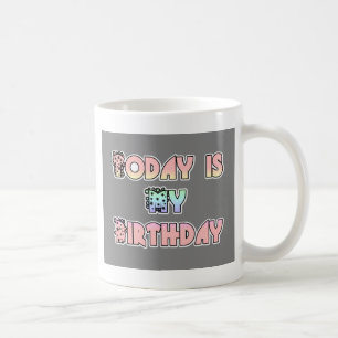 Today is My Birthday Baby Pink Art Print Coffee Mug