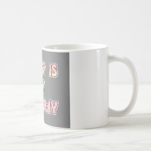 Today is My Birthday Baby Pink Art Print Coffee Mug