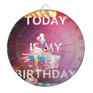 Today is My Birthday: Celebrate in Style! Dartboard