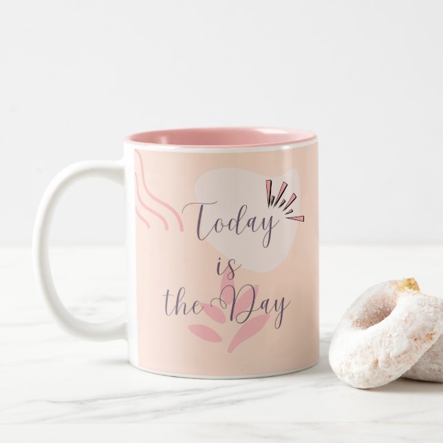 Today is the Day Two-Tone Coffee Mug (With Donut)