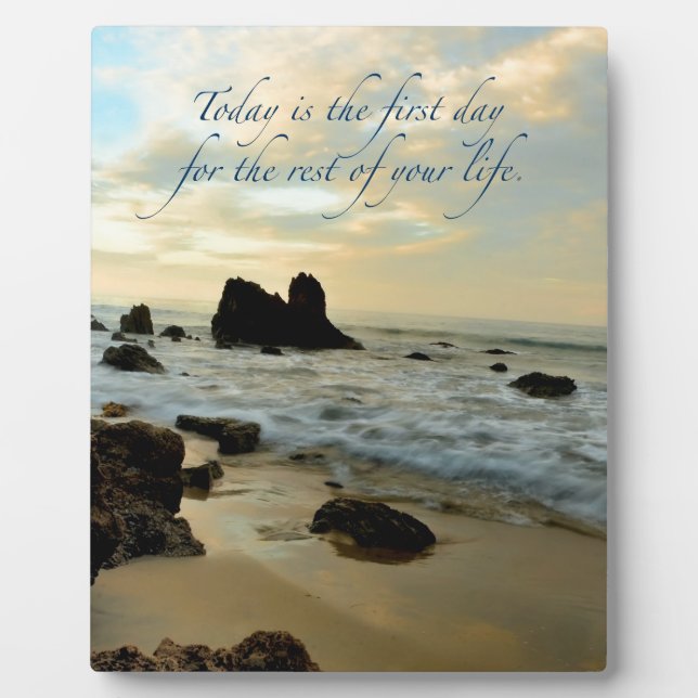 Today is the first day plaque (Front)