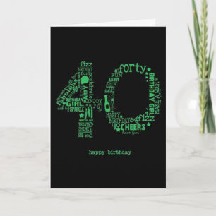 TODAY IS "YOUR DAY" HAPPY **40th** LADY!!!! Card