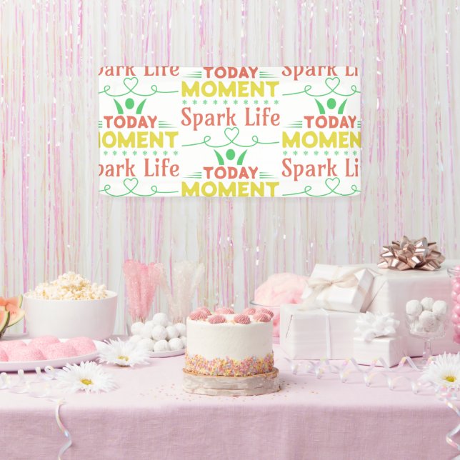 Today Moment, Spark Life Tote Bag Banner (Party)
