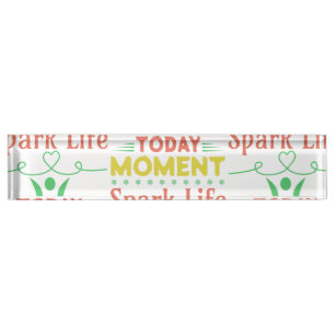 Today Moment, Spark Life Tote Bag Nameplate