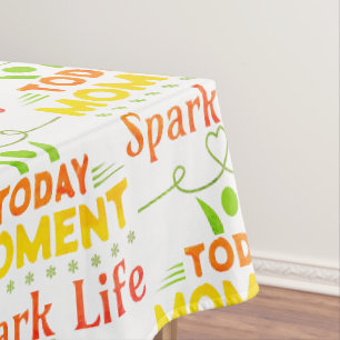 Today Moment, Spark Life Tote Bag Tablecloth
