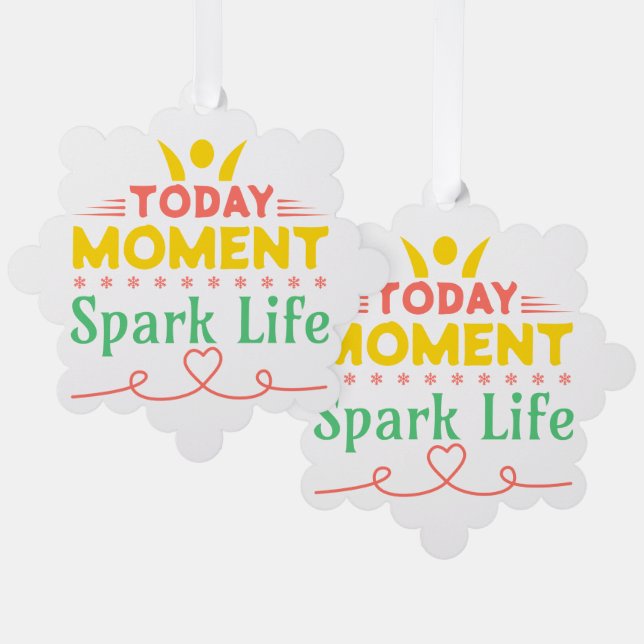 Today Moment, Spark Life Tree Decoration Card (Front/Back)
