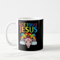 Today Not Jesus Satan Goat Satanic Rainbow Satanis