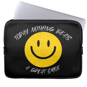 Today Nothing Beats a Great Smile Laptop Sleeve