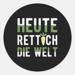Today Radish The World Environment Climate Classic Round Sticker
