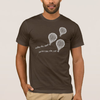 Today the Moon, Tomorrow the Sun balloon on dark T T-Shirt