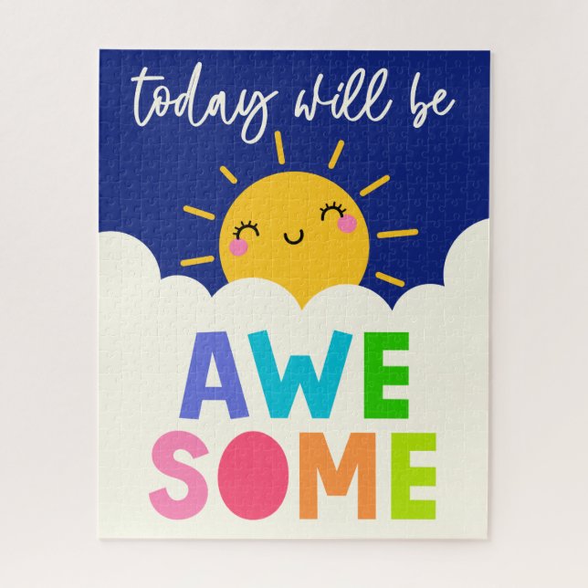 Today Will Be Awesome Jigsaw Puzzle (Vertical)