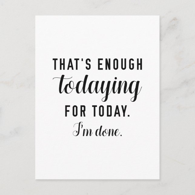 Todaying Postcard (Front)