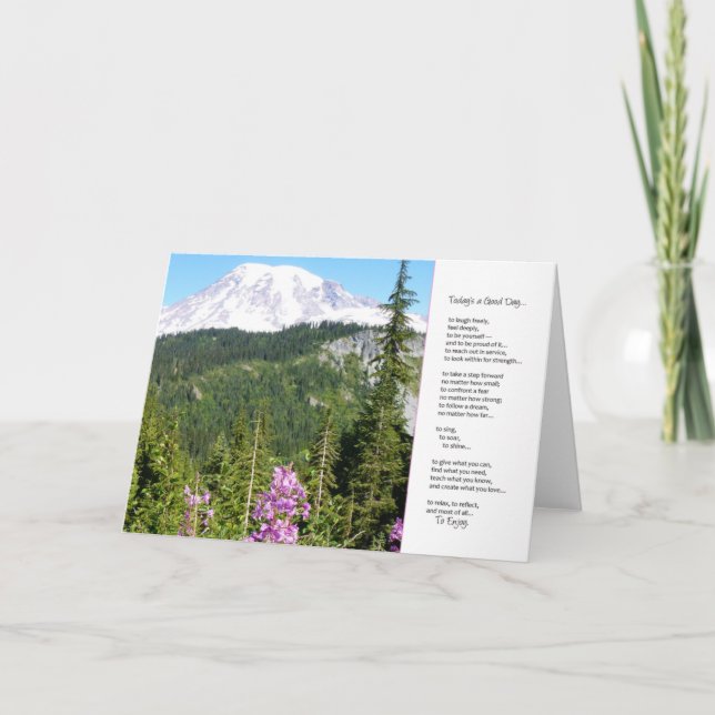 Today's a Good Day...Inspirational Card (Front)