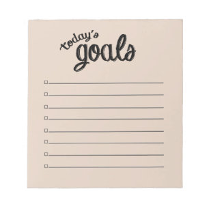 TODAY'S GOALS Notepad