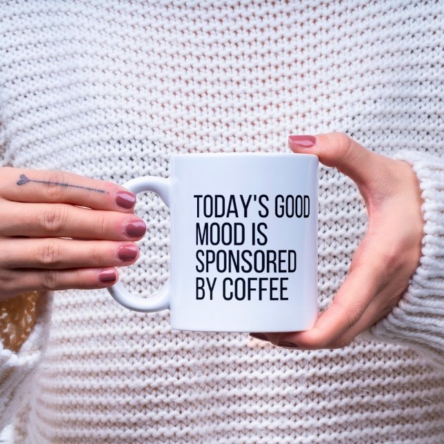 Today's Good Mood is Sponsored by Coffee Two-Tone Coffee Mug (Creator Uploaded)