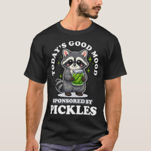 Today's Good Mood Pickles Kawaii Raccoon T-Shirt