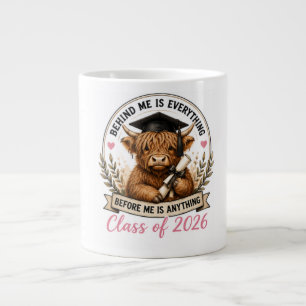 Today's Hard Work Tomorrow's Healing Highland Cow Large Coffee Mug