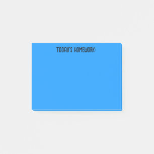 Today's Homework Light Blue Post-it Notes