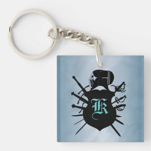 Today's Knight Sword Blue Keychain